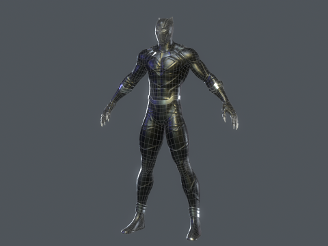 Black Panther Rig Model 3D