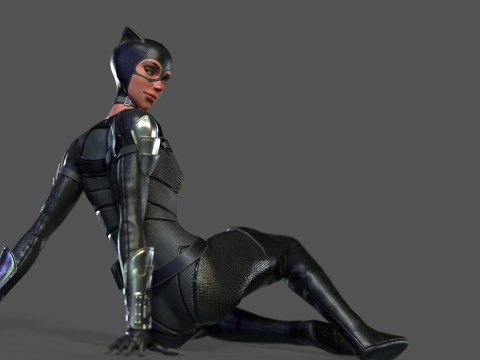 Catwoman Rig 3D Модель