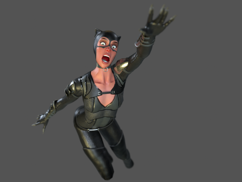 Catwoman Rig 3D Модель