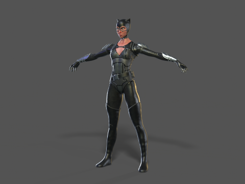 Catwoman Rig 3D Модель