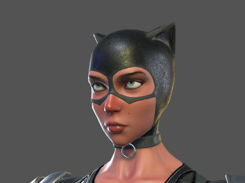 Catwoman Rig 3D Модель