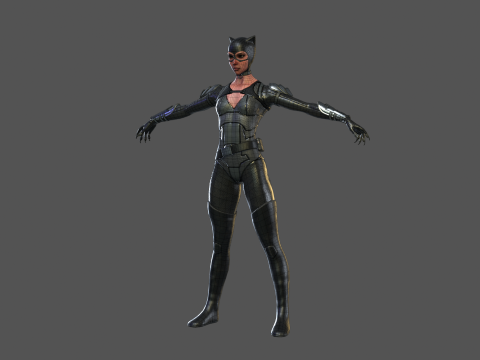 Catwoman Rig 3D Модель