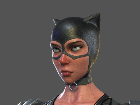 Catwoman Rig 3D Модель
