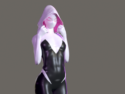Spider-Gwen Rig 3D Model