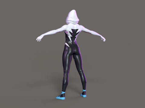 Spider-Gwen Rig 3D Model