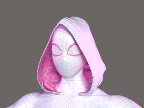 Spider-Gwen Rig 3D Model