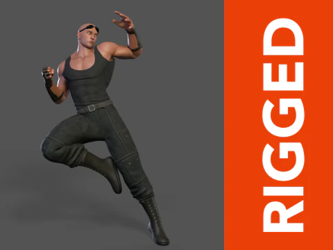 Riddick Rig 3D Model