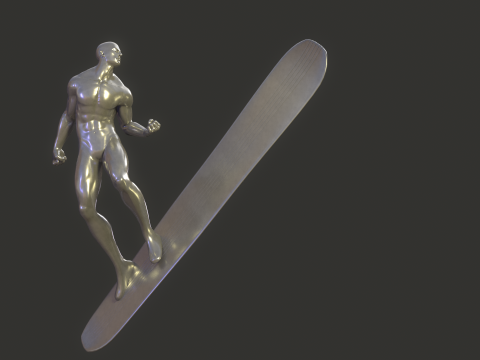 Silver Surfer Rig Model 3D