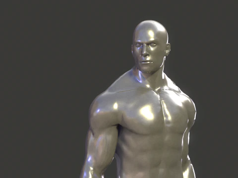 Silver Surfer Rig 3D Model
