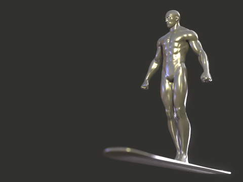 Silver Surfer Rig Model 3D