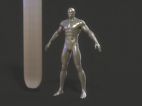 Silver Surfer Rig 3D Model