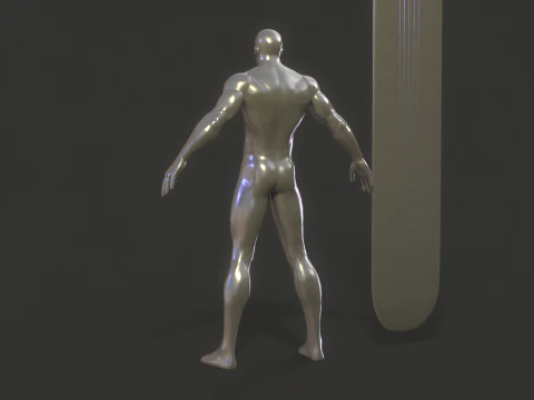 Silver Surfer Rig 3D Model
