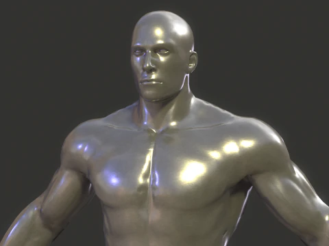 Silver Surfer Rig 3D Model