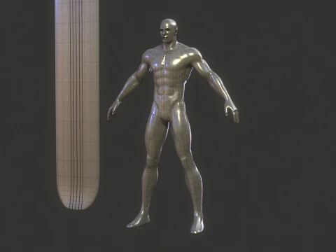Silver Surfer Rig 3D Model