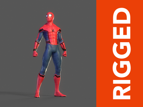 Spider-Man Rig 3D Model