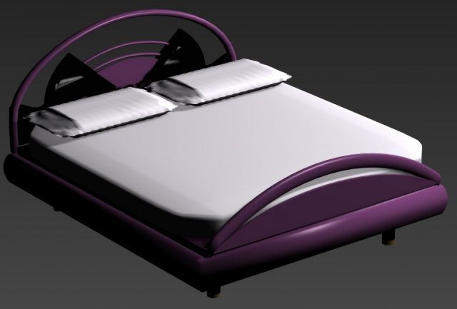 bed 3D Model .c4d .max .obj .3ds .fbx .stl .blend 