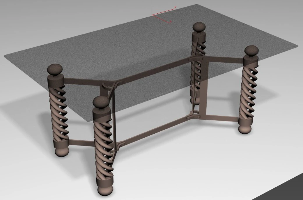table 3D Model .c4d .max .obj .3ds .fbx .stl .blend