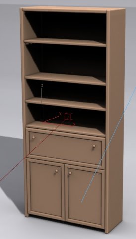 wardrobe 3D Model .c4d .max .obj .3ds .fbx .stl .blend 