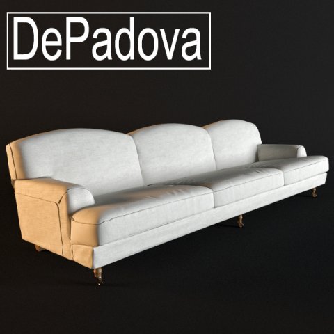 raffles sofa depadova 3D 模型 .c4d .max .obj .3ds .fbx .stl .blend 