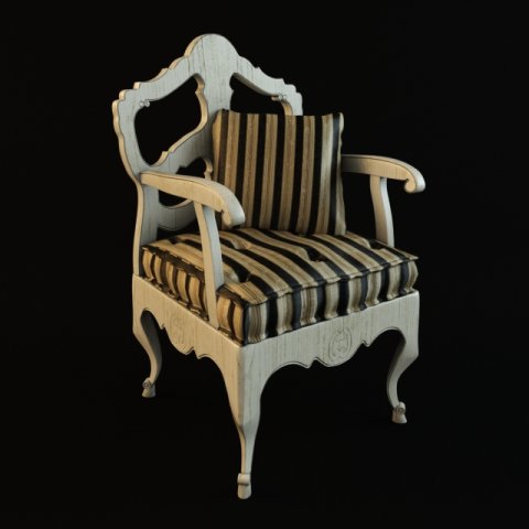 katharine chair 3D 모델 .c4d .max .obj .3ds .fbx .stl .blend