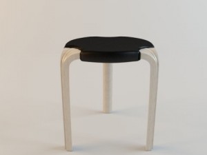 stool f600 artek 3D Model