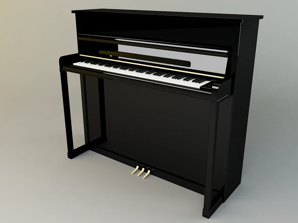 piano 3D Model .c4d .max .obj .3ds .fbx .stl .blend 