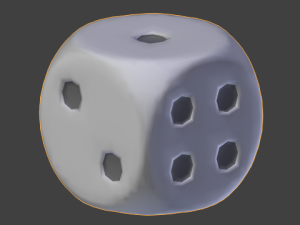 realistic dice Modèle 3D