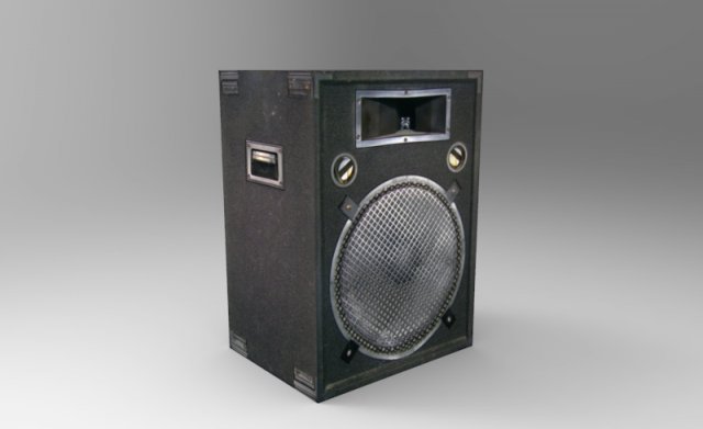 low poly speakers Modèle 3D .c4d .max .obj .3ds .fbx .stl .blend 