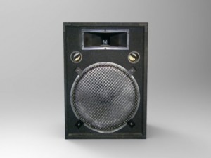 low poly speakers Modèle 3D