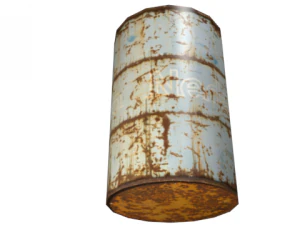 canna in poli basso Modello 3D