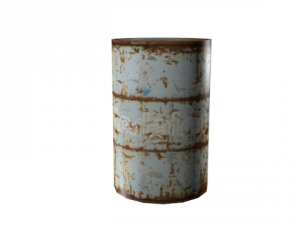 low poly barrel 3D Model