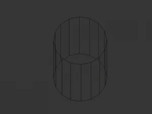 canna in poli basso Modello 3D