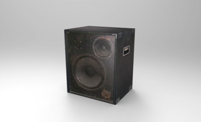 low poly speakers 3D 模型 .c4d .max .obj .3ds .fbx .stl .blend 