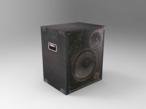 low poly speakers 3D 模型