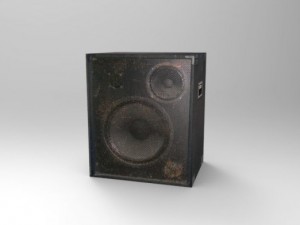 low poly speakers 3D 模型