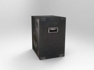 low poly speakers 3D 模型