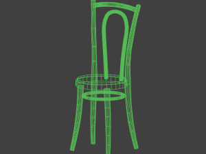 old wooden chair Modelo 3D