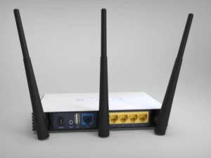 tplink tlwr1034nd router 3d low poly model 3D Model