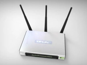 tplink tlwr1034nd router 3d low poly model 3D Model
