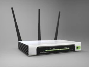 tplink tlwr1034nd router 3d low poly model 3D Model