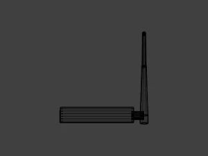 tplink tlwr1034nd router 3d low poly model 3D Model