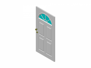 white door 3D Model