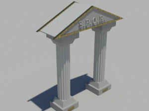 3D-Modell des r&ouml;mischen Bogens 3D Modell