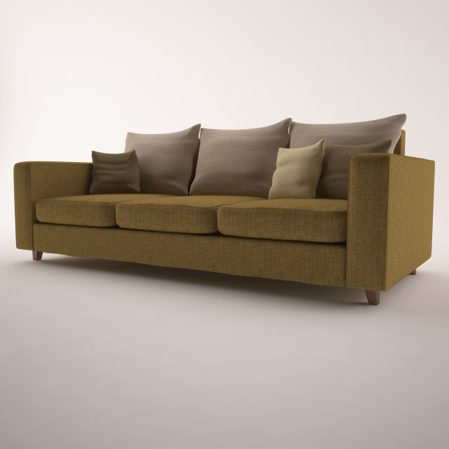 home sofa 3D Model .c4d .max .obj .3ds .fbx .stl .blend 