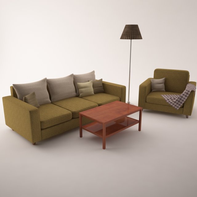 furniture set 3D Модель .c4d .max .obj .3ds .fbx .stl .blend 