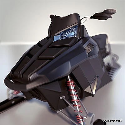 snowmobile 3D Model .c4d .max .obj .3ds .fbx .stl .blend 