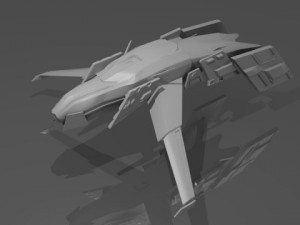 alienship Modèle 3D