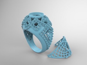 the sapphire ring 3D Принт Модель