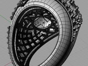 the sapphire ring 3D Принт Модель