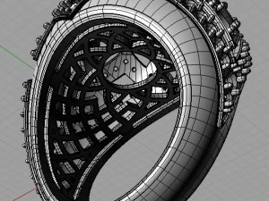 the sapphire ring 3D Print Model